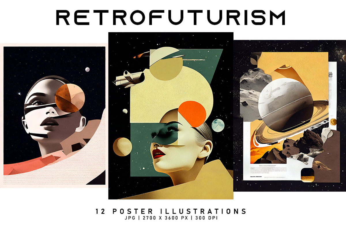 Retrofuturism, a Decorative Illustration by Digital Art Creations (Photo 2 of 7)