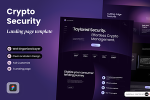 Crypto Security Web3 Landing Page, a Landing Page Template by SLAB! Design