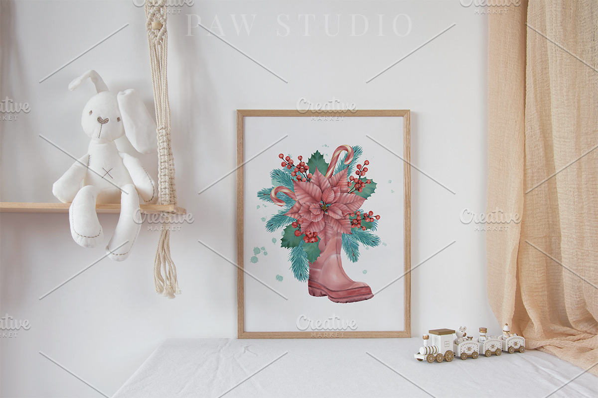 Christmas Wreaths Xmas Tree Clipart, an Illustration by PawGraphic (Photo 7 of 10)