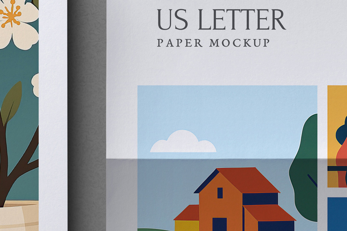 US Letter Mockup Set, a Product Mockup by Avelina Studio (Photo 3 of 3)