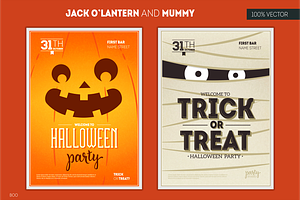 SUPER SET OF HALLOWEEN POSTERS