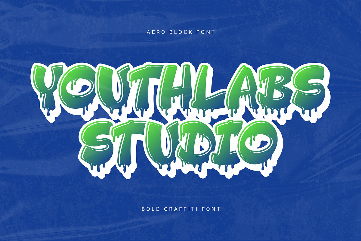 Aero Block - Bold Graffiti Font, a Handwritten Font by Youthlabs Studio (Photo 15 of 15)