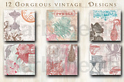 Vintage Digital Papers 3, a Texture Illustration by Luna Y Mar (Thumbnail 2 of 9)