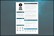 Modern Resume Template | CV Template, a Resume Template by introDuice - CV / Resumes (Thumbnail 1 of 6)