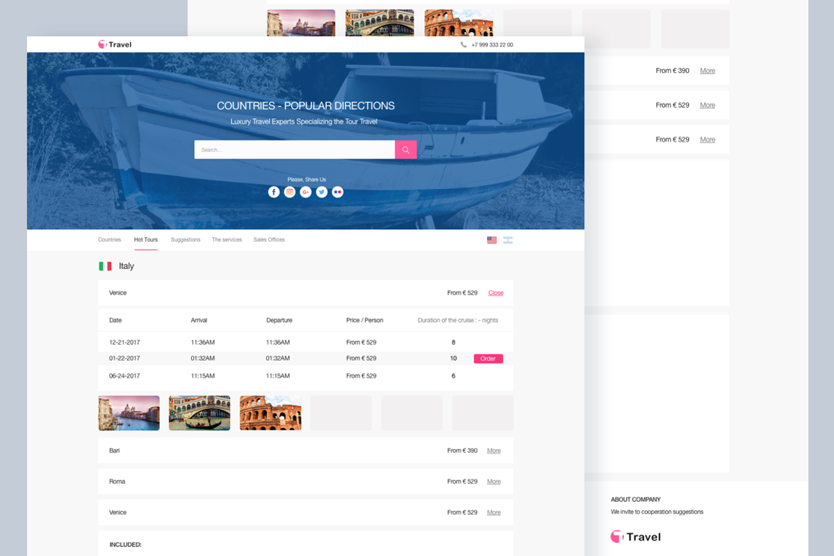 Travel Tour web theme, a Websites & App Template by John Khester (Photo 1 of 4)