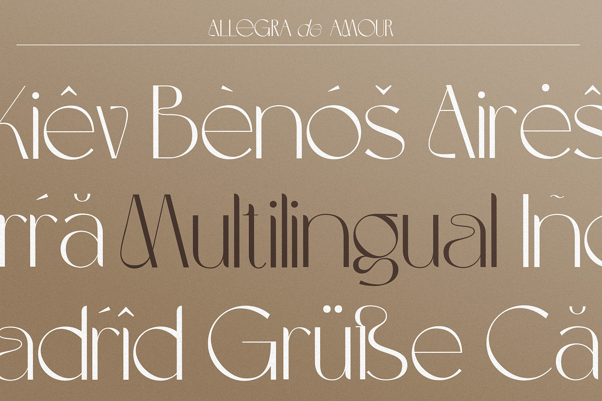 Allegra de Amour - Display, a Sans Serif Font by Typetemp Studio (Photo 19 of 22)