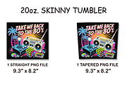 Retro 80s Neon 20oz Tumbler Wrap, an Arts & Entertainment Photo by LamanAzalea (Thumbnail 2 of 2)