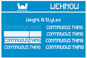 Continuous Thing font, a Sans Serif Font by weknow (Thumbnail 7 of 8)