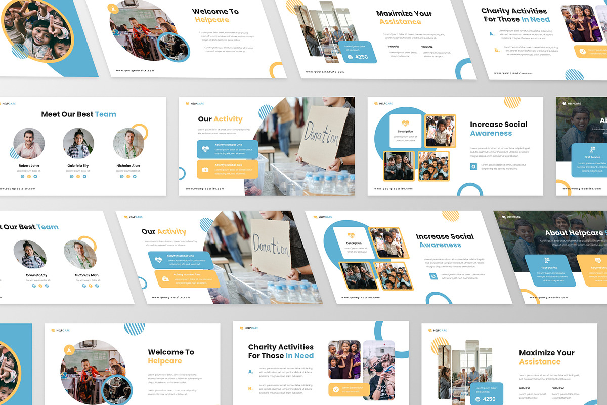 Helpcare - Charity Keynote Template, a Presentation Template by MtvtdArt (Photo 5 of 6)