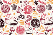 Fruit Cake & Berry Pie Collection, a Food Illustration by Yevheniia (Thumbnail 6 of 8)