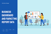 Business Dashboard and Marketing, a Finance Illustration by Partikusi Design (Thumbnail 1 of 3)