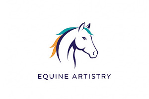 Equine Artistry Horse, a Branding & Logo Template by Logocreative