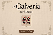 AV Galveria - Display Serif Font, a Serif Font by Uncarving (Thumbnail 1 of 20)