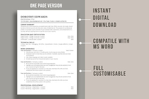 ATS Resume Template CV Template