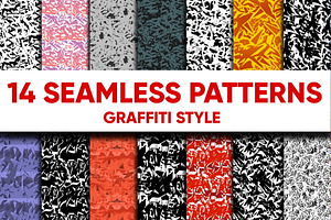 14 GRAFFITI SEAMLESS PATTERNS