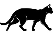 Cute Cat Silhouette Vector Mega, an Animal Illustration by Designer_Momina (Thumbnail 15 of 31)