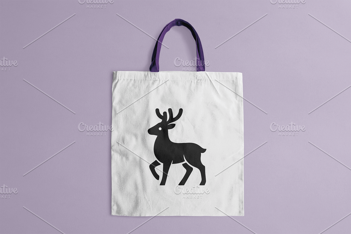 Solid Silhouette Deer Mascot, a Branding & Logo Template by Vectorium Studio (Photo 2 of 2)