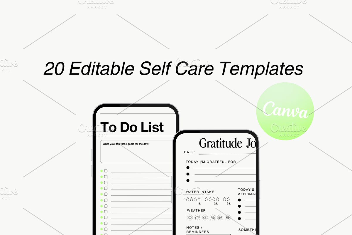Digital Wellness Planner Bundle preview 3