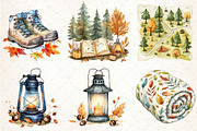 Autumn Camping Trip Clipart, an Illustration by Libby Wishes (Thumbnail 4 of 7)