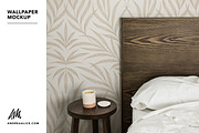 Wallpaper Mockup - Bedside 03, a Household Mockup by Andrea Muller (Thumbnail 5 of 6)