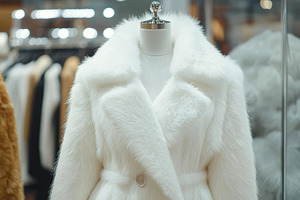 Female fur coat hanging on mannequin, a Beauty & Fashion Photo by AlyaAnd
