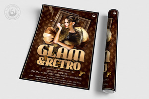 Retro Glam Flyer Template V2