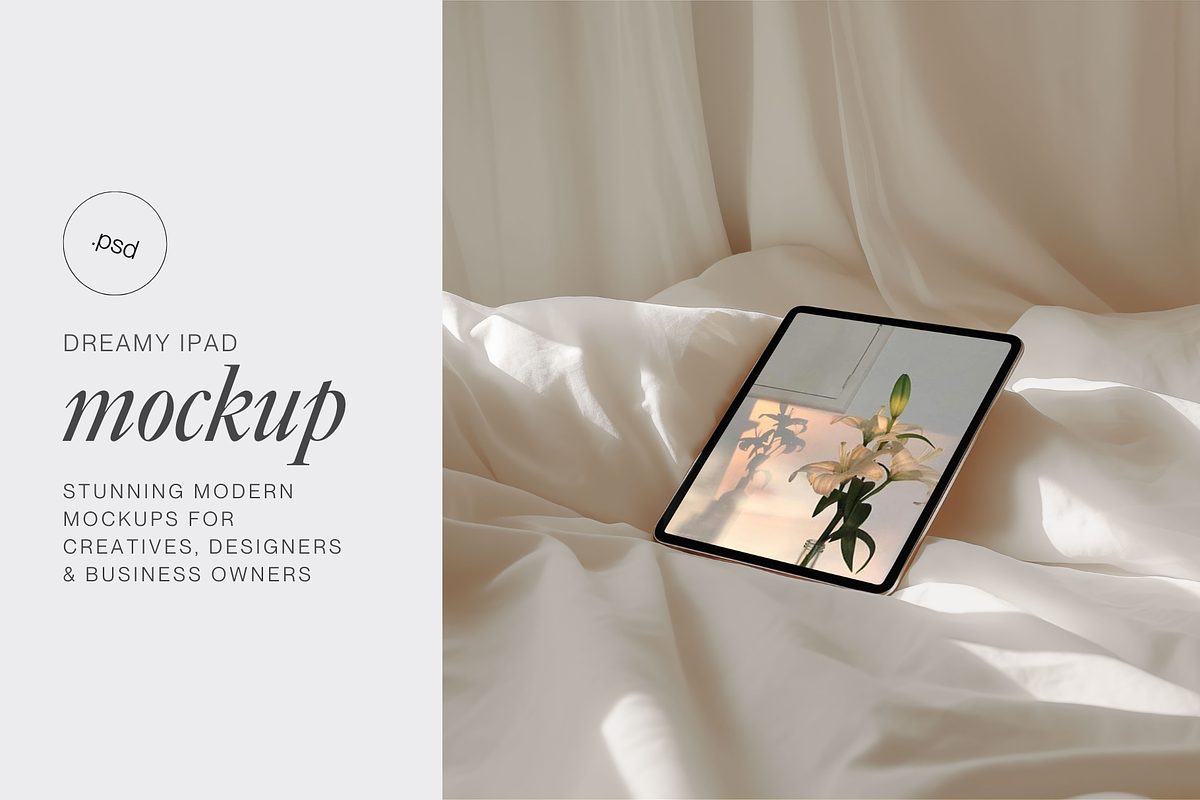 Neutral Minimalist iPad Mockup, an iPad Mockup by The Ethical Agency (Photo 2 of 4)