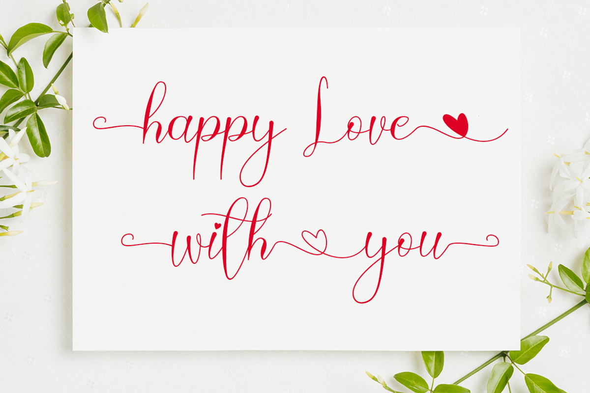 Just You Calligraphy Love Font, a Script Font by MC Creative (Photo 7 of 9)