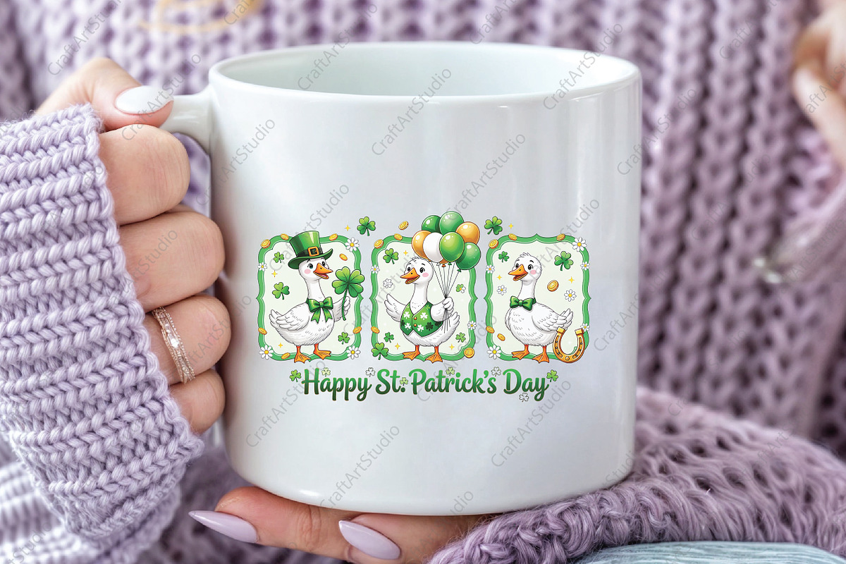 St Patricks Day Goose PNG, an Illustration by CraftArtStudio (Photo 3 of 4)