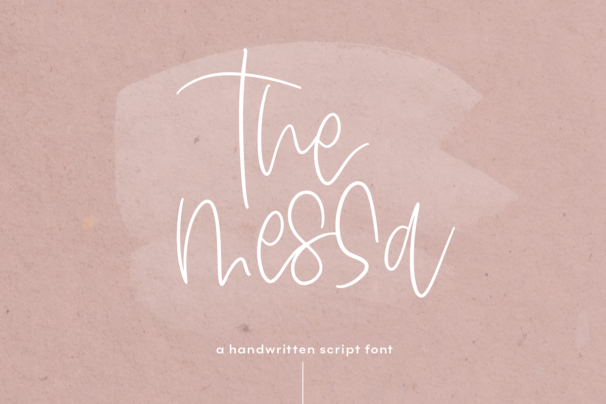 The Messa - Handwritten Script Font