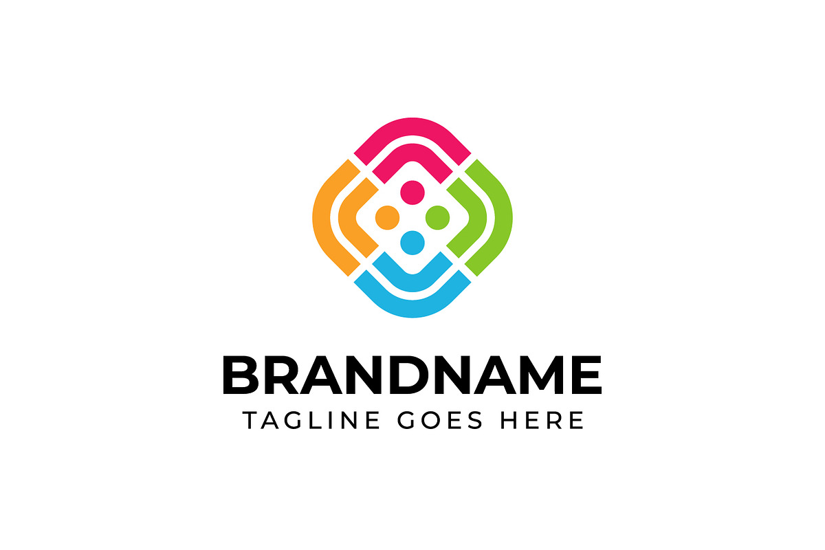 Modern People Group Logo, a Branding & Logo Template by Pray Art Design Studio