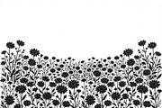60 Daisy Flower Field Silhouette, a Seasonal Illustration by Amazin_art (Thumbnail 23 of 36)
