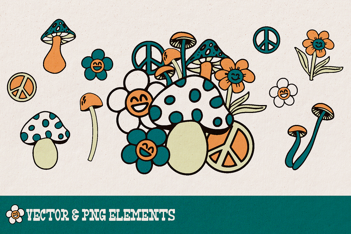 Seamless Patterns | Fresh Funguy, a Pattern Graphic by The Pretty Letters (Photo 6 of 6)
