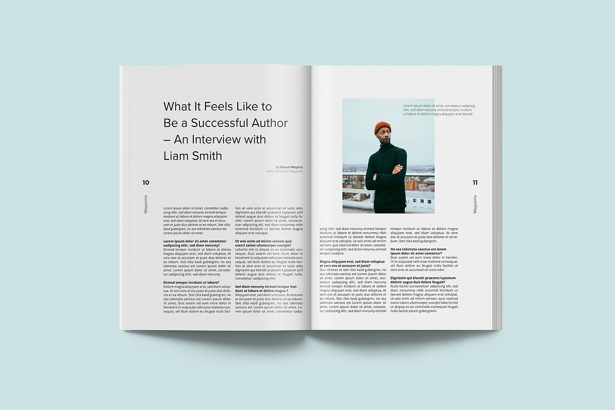 Escape Magazine Template, a Magazine Template by Designshot (Photo 3 of 10)