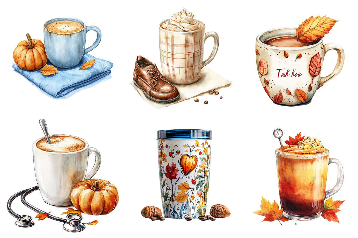 Nurse Fall Harvest Coffee Mug png, an Illustration by CreationArt (Photo 4 of 5)