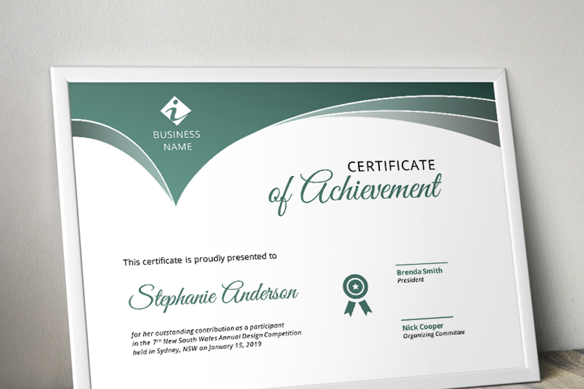 Certificate template, a Stationery Template by Inkpower (Photo 4 of 6)