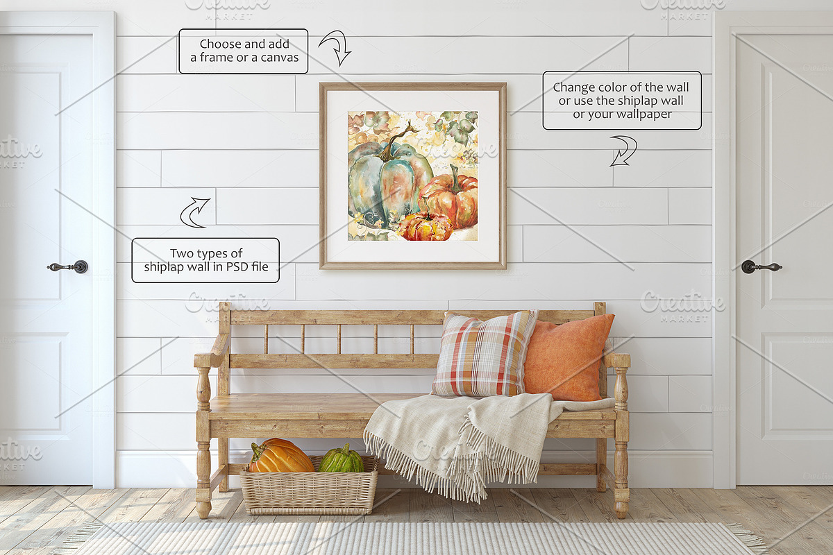 AUTUMN AT THE FARMHOUSE, a Poster Template by MyHomeMockups (Photo 4 of 12)
