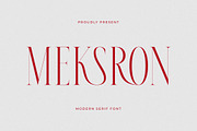 Meksron Modern Serif Font, a Serif Font by Letterena Studios (Thumbnail 1 of 15)