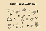Giant Rock | Hand Drawn Font + Icons, a Sans Serif Font by Amber Morgan (Thumbnail 7 of 7)