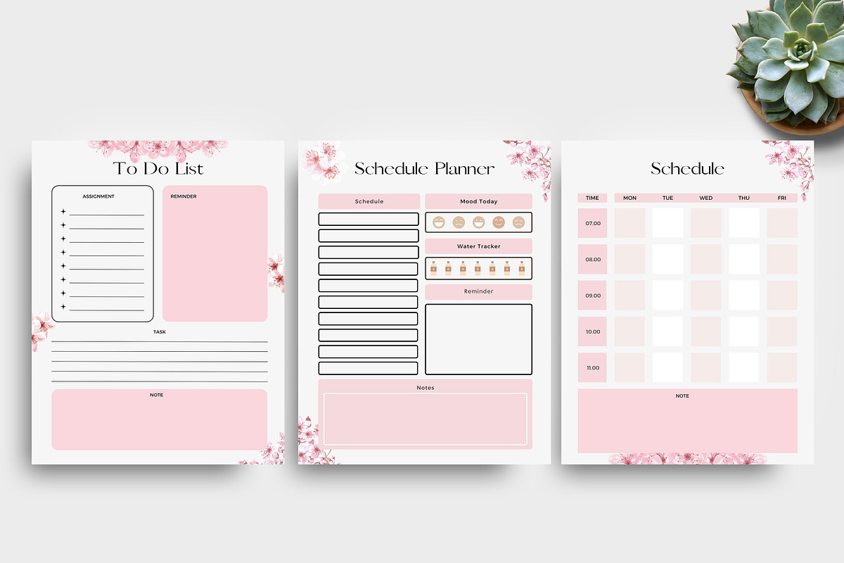 To Do Daily Weekly Monthly Planner, a Stationery Template by Ultimate Template Shop (Photo 3 of 4)