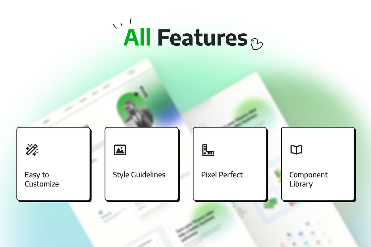 Modern Finance/Fintech Landing Page, an UI Kit Template by aideas (Photo 3 of 3)