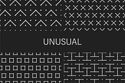 Minimalistc dark seamless patterns, a Pattern Graphic by ExpressShop (Thumbnail 6 of 10)