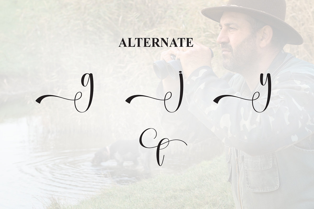 Hunting | Script Font, a Handwritten Font by Scratchones (Photo 8 of 9)
