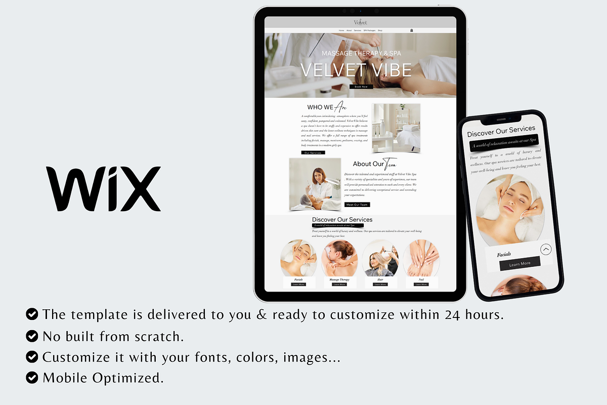Wix Website For Spa, Cosmeticians preview 2