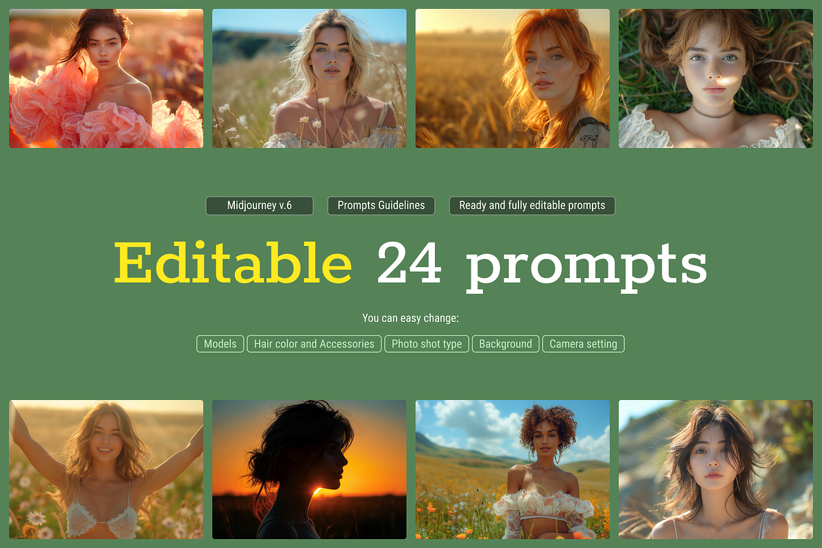 Summer Nature Midjourney Promptbook, a Beauty & Fashion Photo by Digital Blood (Photo 3 of 14)