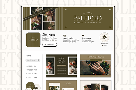 Etsy Shop Kit Branding Templates, a Branding & Logo Template by Branding Babe Co.