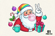 Christmas Illustration With Santa, an Illustration by DreamCafeArt (Thumbnail 1 of 4)