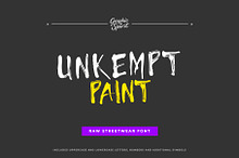Unkempt Paint Decorative Font