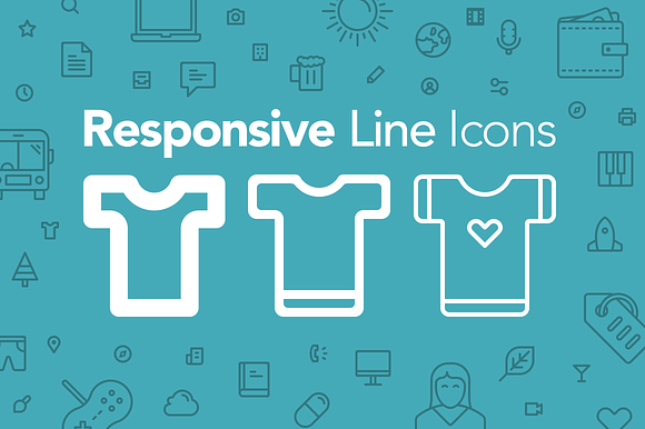 Responsive Line Icons