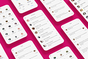 Chat, Message, Following Contact App, an App Template by nagaredesignstudio (Thumbnail 1 of 2)